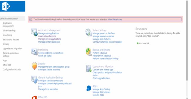 After configuration wizard